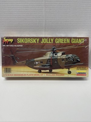 Lindberg 1/72 SIKORSKY JOLLY GREEN GIANT U.S. AIR FORCE Helicopter SNAP-FIT!!!