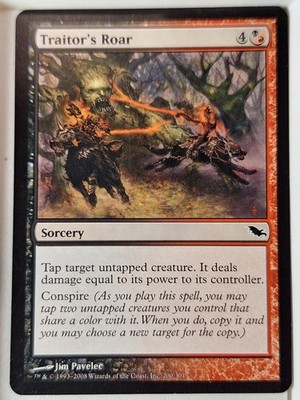 Traitor's Roar - Shadowmoor - Magic the Gathering MTG Nice!