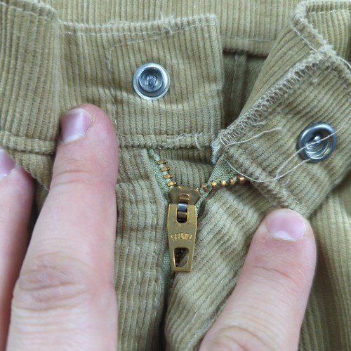VTG JC Penney SuperCord Pants Boys 16 Husky 34x29 Tan Bell Flare Corduroy 70s - Picture 17 of 19