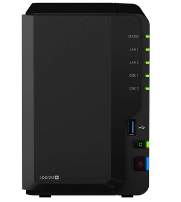 Synology DiskStation DS220+　3TB HDD2本付き Synology DiskStation DS220+ 2 Bay NAS (Network Attached Storage
