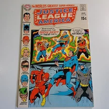 Justice League of America #82 DC Comics (August 1970) JSA app. 5.5 Fine-