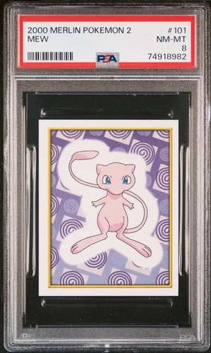 2000 MERLIN POKEMON 2 #101 MEW PSA 8