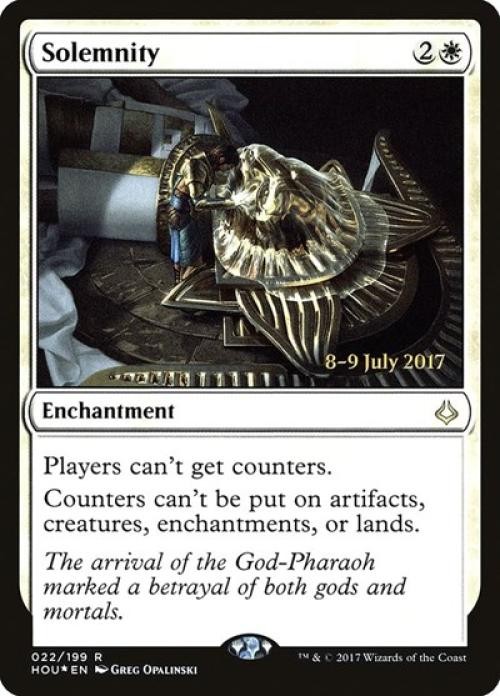 MTG English Solemnity NM Foil Promos: Prerelease Cards