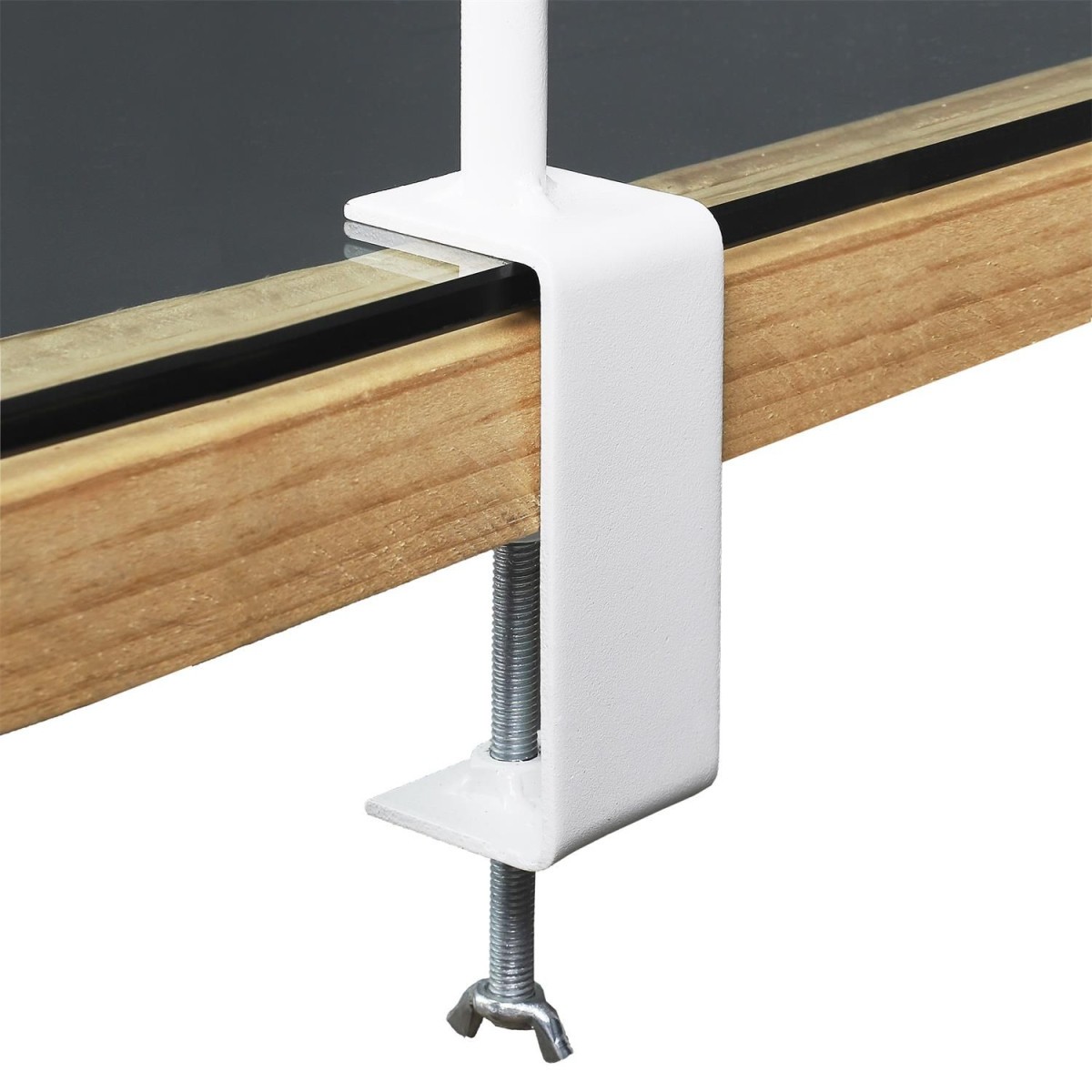 Barre de table décorative blanche 139cm pour repas de fête