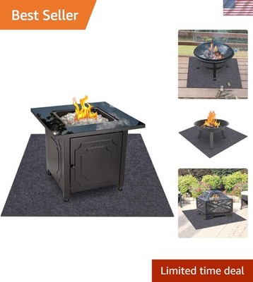 36''×30'' Heat Resistant Fire Pit Mat - Non-Slip and Easy to Wash Outdoor Shield