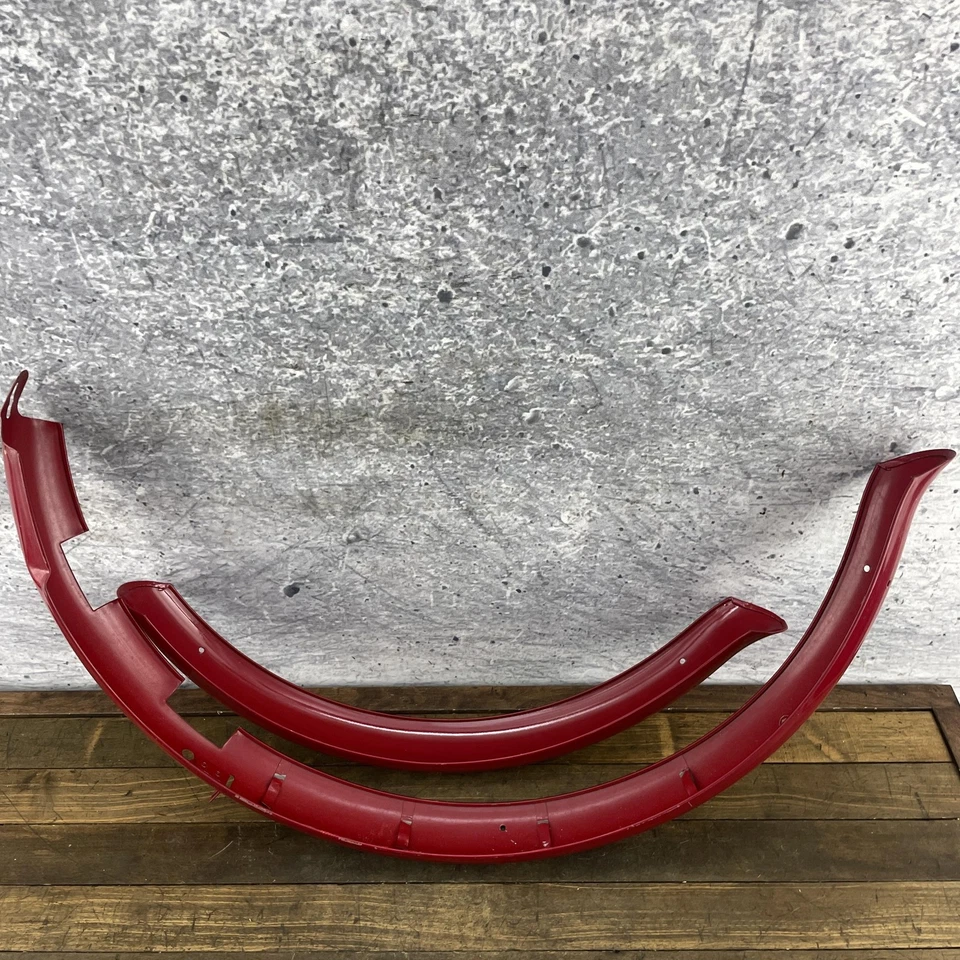 Juego de guardabarros de bicicleta rojo vintage de 26" recorte Whizzer de 3" pulgadas de ancho globo neumático Foto 3 de 4