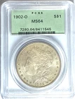 1902 O $1 Morgan Silver Dollar US PCGS MS64 Uncirculated New Orleans OGH