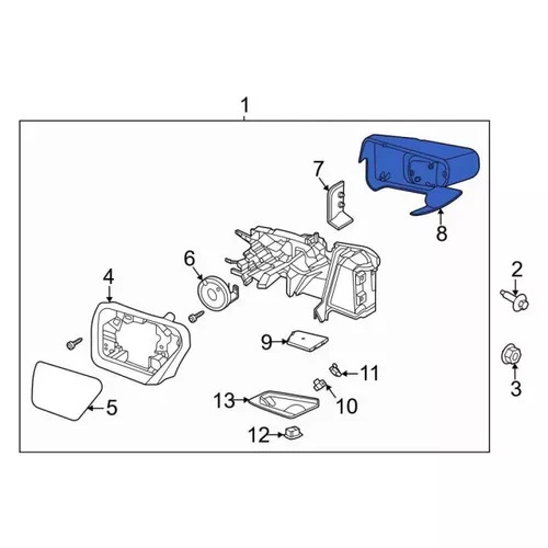 Genuine Ford Mirror Cover ML3Z-17D743-FA