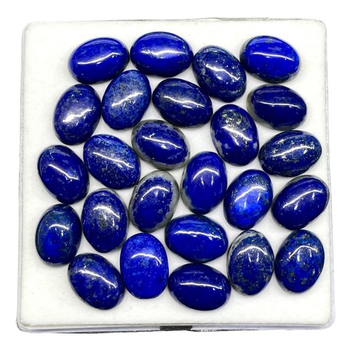 25 Pcs Natural Untreated Lapis Lazuli 17.8-18.2mm Oval Loose Cabochon Gemstones - Picture 10 of 17