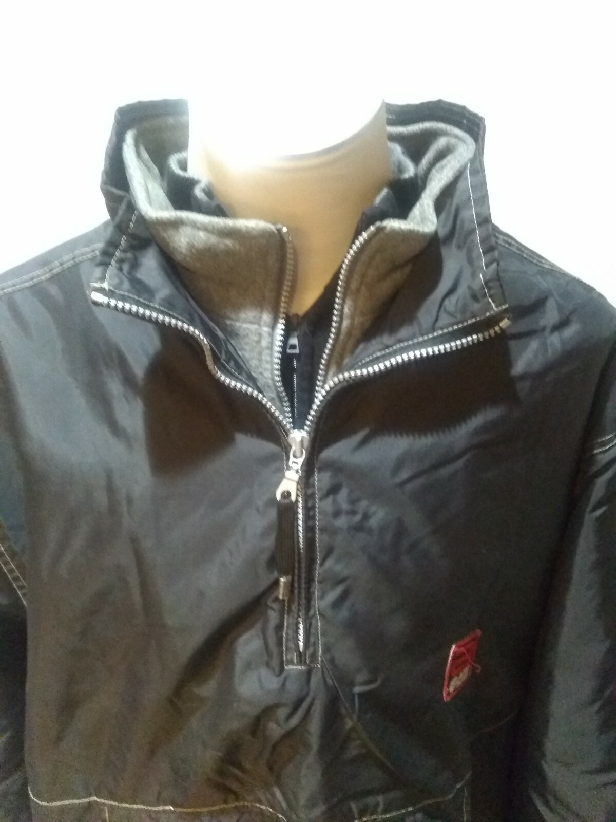 Pull Vintage Aeropostale Homme – Bleu, Blanc, Noir, Taille L, Coton, Fabriqué Aux USA