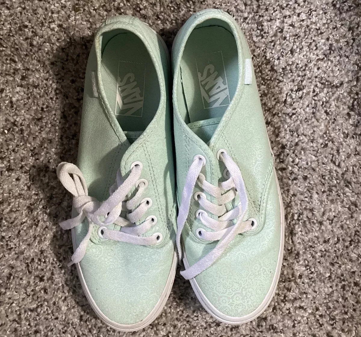 Size 8 VANS Atwood Low Turquoise green And Light Grey eBay