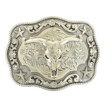 Nocona Steerhead with Stars Belt Buckle 3798664