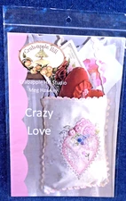 Crabapple Hill Crazy Love Heart Bag Tote 2012 #114 Embroidery Pattern