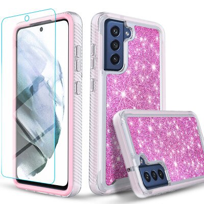 For Samsung Galaxy S21 FE/S20 FE Case Phone Cover Shockproof + Tempered Glass