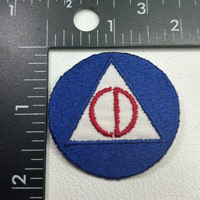 Vintage Fairly Small CD CIVIL DEFENSE Patch 00.J