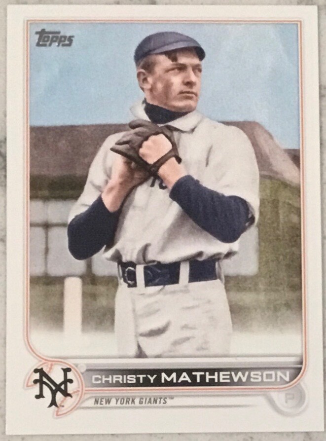 2022 Topps Update Series #US102 Christy Mathewson SP Image Variation FREE SHIP