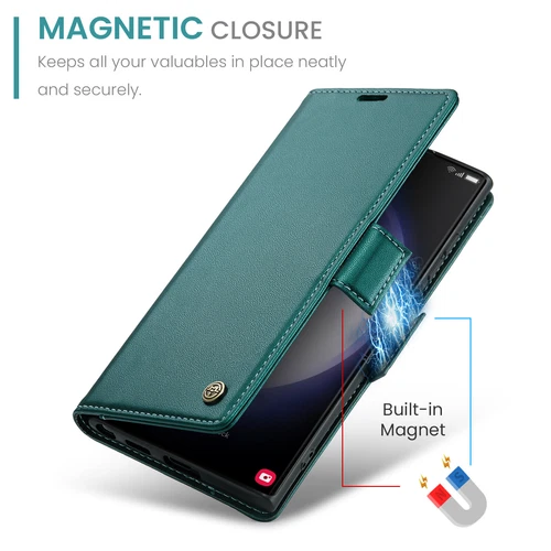 Custodia telefono in pelle PU per Samsung S24 S23 S22 S21 S20 slot scheda supporto pieghevole - Foto 49 di 66