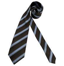 JOOP Brown/Blue Striped Silk LUXURY Tie ITALY