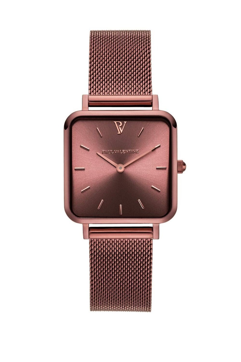 Coffee Mesh Paul Valentine Uhr Einstellen Tag PAUL VALENTINE Damen