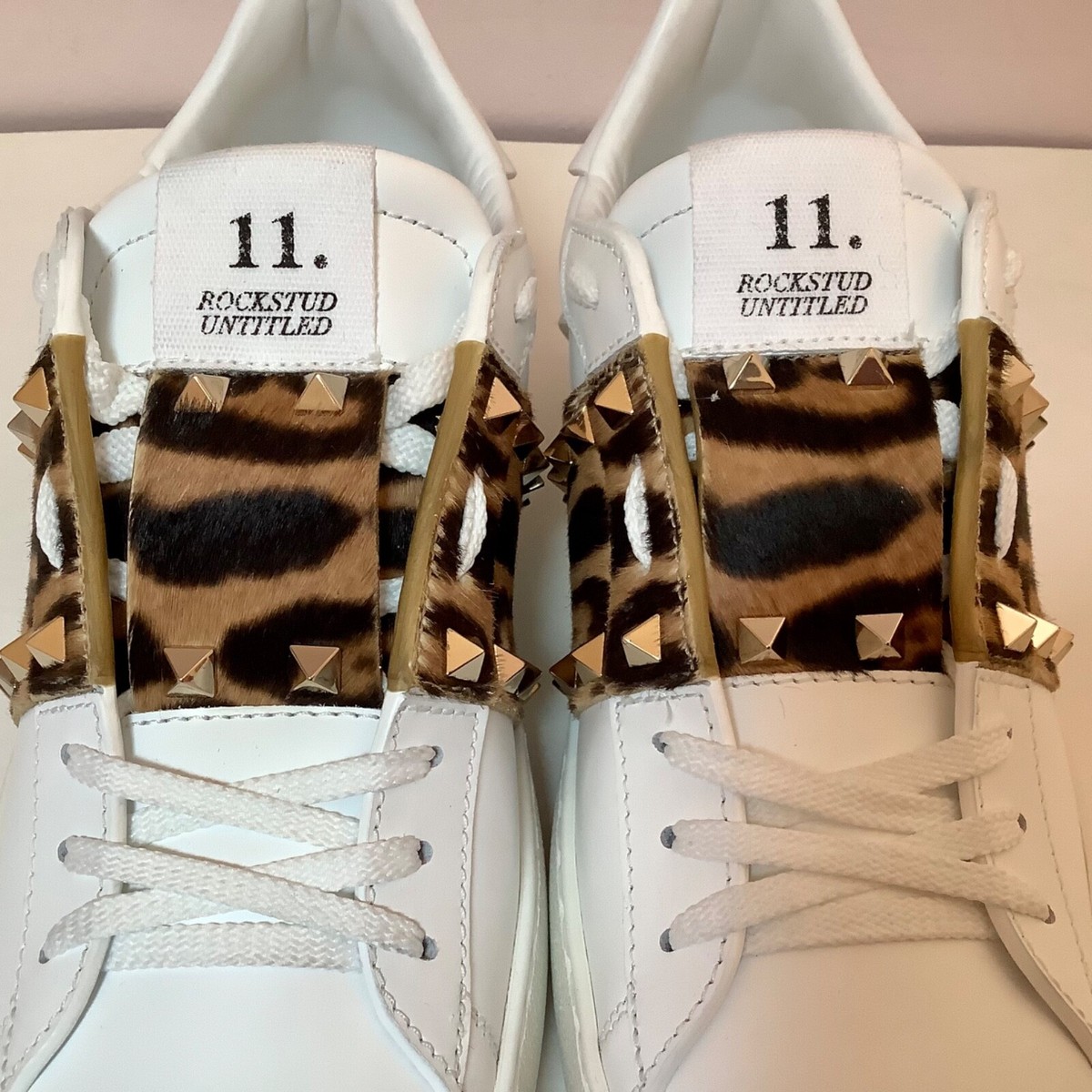 【関税負担】 VALENTINO ROCKSTUD SNEAKERS Rockstud Untitled Sneaker In Calfskin Leather for Man in