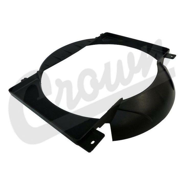 Déflecteur de ventilateur mécanique en aluminium noir pour radiateur de moteur de voiture de sport