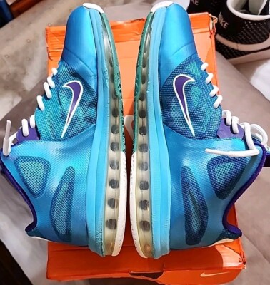 （ぽっと）Lebron 9 Low レブロン9ロー ホーネッツカラー NIKE LEBRON 9 LOW TURQUOISE BLUE-PURPLE 