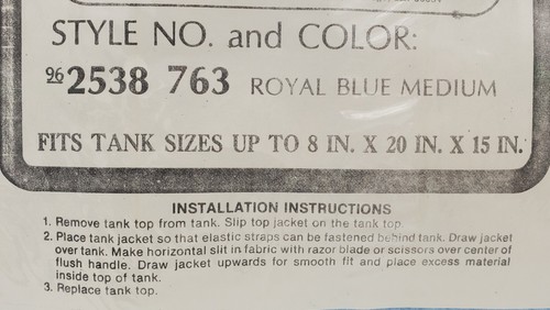 Vintage Sears Butterfly Baby Royal Blue Shag Toilet Tank Cover Only Movie Prop - Picture 2 of 9
