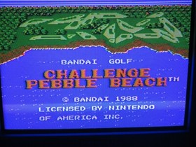 Bandai Golf: Challenge Pebble Beach (NES, 1988) Bandai (Cartridge & Manual) NTSC