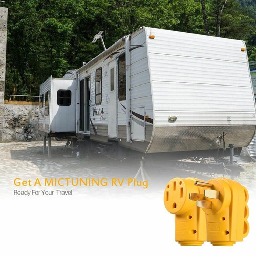 Heavy Duty 125/250V 50A RV Replacement Male Plug Grip with Handle For RV Camper - Bild 2 von 6