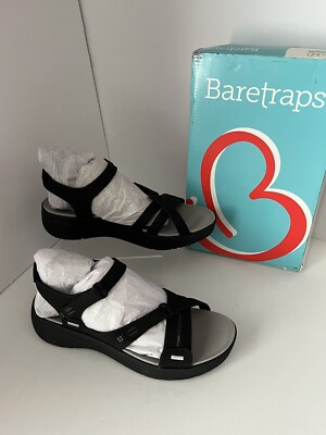 Baretraps Women's Sandals Tracey Black Size NEW Fast Ship Comfortable 