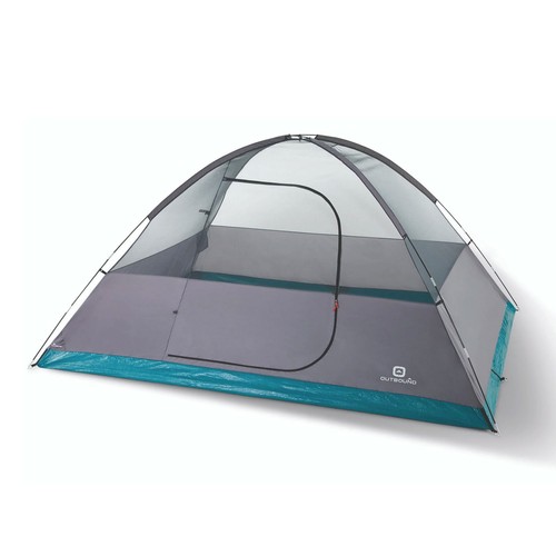 Outbound 8 Person 3 Season Black-Out Dome Tent w/Rainfly, Gray/White (Used) - Picture 2 of 6