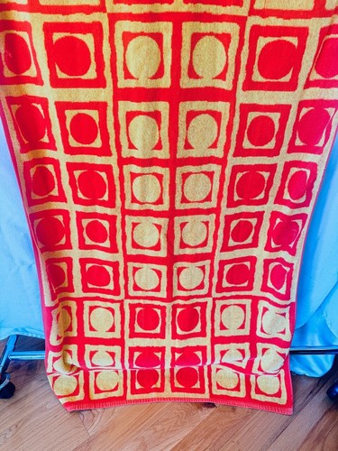 Vintage Regency Mod Colorful Beach Towel Made in Japan - Picture 4 of 7
