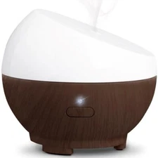 Sharper Image Ultrasonic Portable Aromatherapy Diffuser,USB, Dark Brown