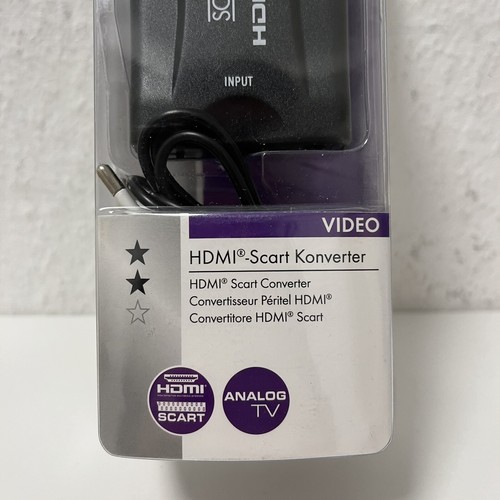 Schwaiger HDMI Scart Konverter HDMI Buchse zu SCART schwarz Umwandlung Buchse - Afbeelding 2 van 6