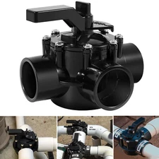 4715 3-Port 1-1/2 to 2-in Positive Seal NeverLube Valve for 1-1/2" & 2" PVC Pipe