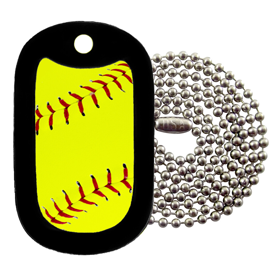 Military Dog Tag - RealSoftball - NECKLACE - Tag-Z Dog Tags