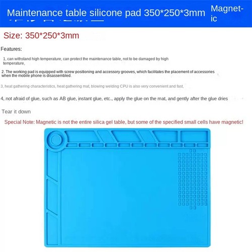 Uhrmacher Gummi Bank Matte Pad Antirutsch Schmuck Uhr Reparatur Werkzeuge Blau - Bild 12 von 12