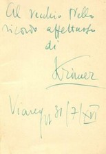 KRIMER. SODALIZIO CON VIANI. Firenze, Vallecchi, 1938. 2ª edizione