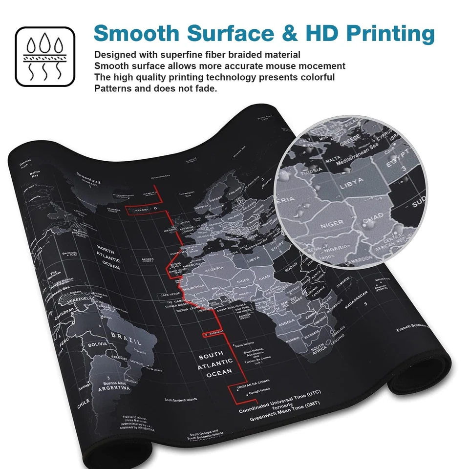 Large Size Computer Keyboard Mat Extended Gaming Mouse Pad Desktop Pad Non-Slip - Image 3 of 4