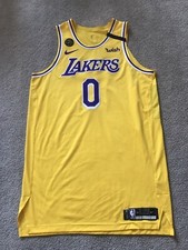Kyle Kuzma Lakers Jersey Team Issued Worn 2019-20 Gold Size 54+6 Nike Kobe Patch