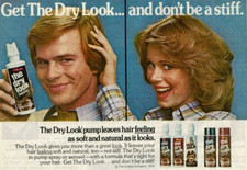 Vintage Print Ad 1979 The Dry Look Hair Feeling The Gillette Company Guy Girl