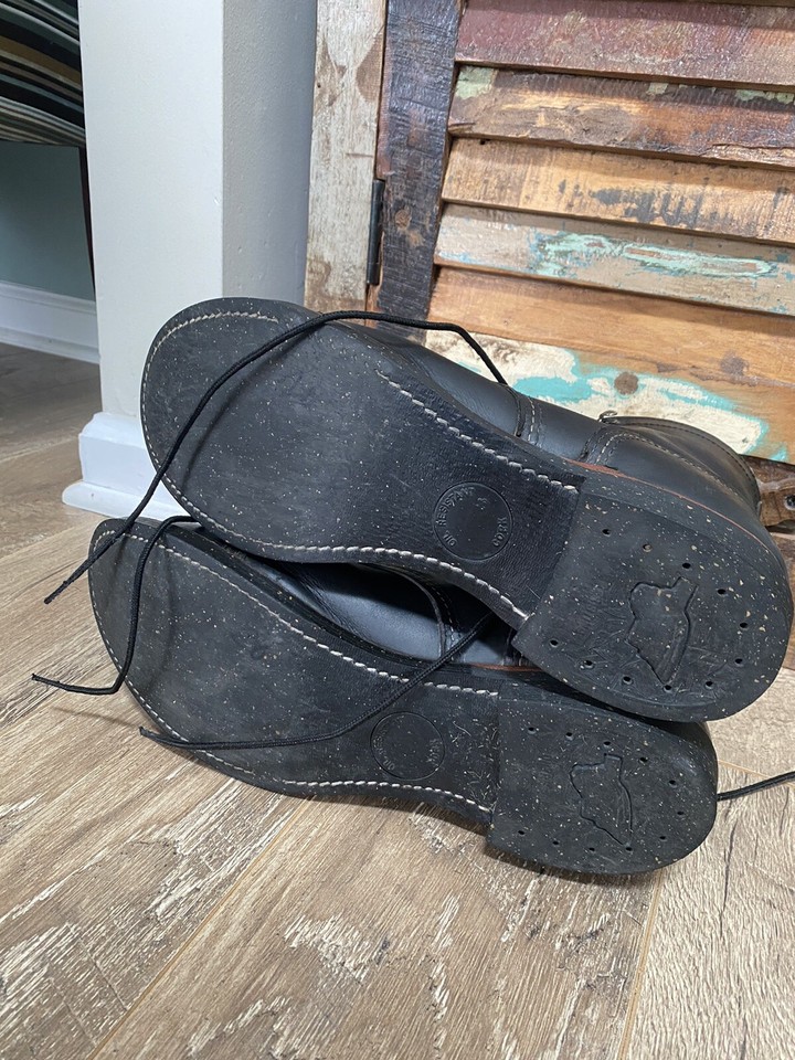 Red Wing Iron Ranger Rare 8114 11 D Black Harness Nitrile Cork Sole Cap