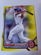 2022 BOWMAN JETER DOWNS YELLOW BORDER PAPER PARALLEL /75 PROSPECT Red Sox