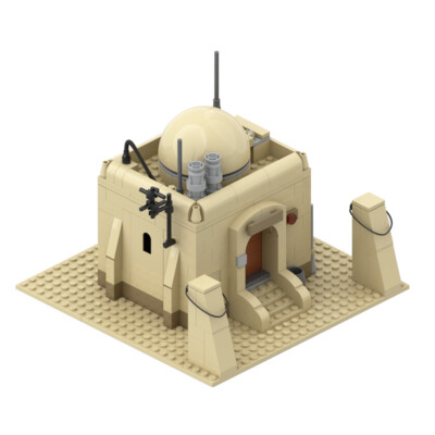 MOC: Modular Building: Tatooine Single House from Movie 601 Pieces Good Quality