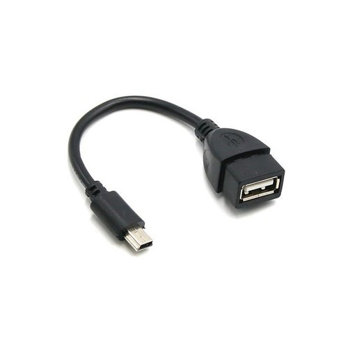 Mini USB Male to USB Female Car OTG Cable Adapter For Video Camera,E2