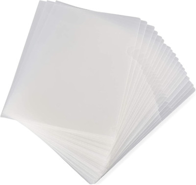 Paper Junkie 24-Pack Clear Project Protector Plastic Folders for Letter Size 