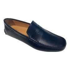 SCARPE MOCASSINO CASUAL UOMO MV BRAND BENDINA PELLE BLU ORIGINALE PE 2023