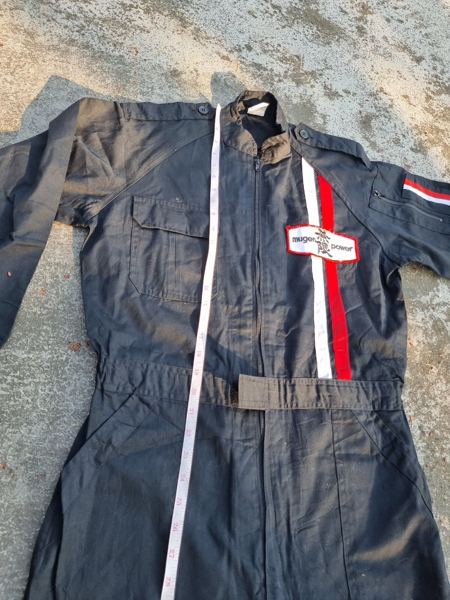rare Vintage MUGEN POWER Mechanic Coverall 80s 90s Overalls