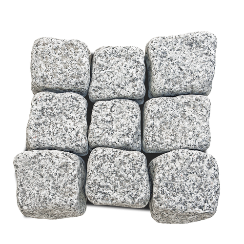 Granit Pflastersteine Garten Stein Natur Getrommelt 8/11cm 1000kg BigBag Palette - Bild 4 von 8