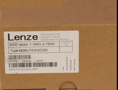 One Lenze E82EV751K2C200 Frequency Inverter New In Box Expedited Shipping